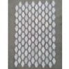 Azulejo de mosaico Hexágono de mármol gris y blanco